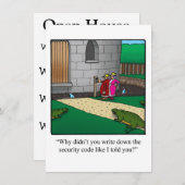 Funny Open House/New Zuhause Einladungen (Vorne/Hinten)