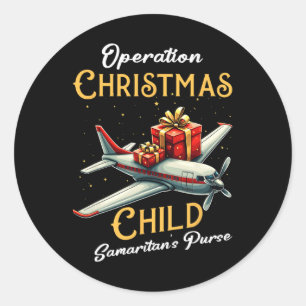 Funny Operation Weihnachts Kind Funny Family Match Runder Aufkleber