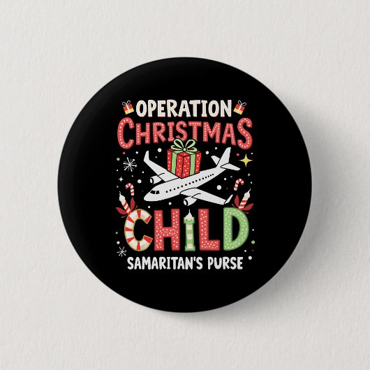 Funny Operation Weihnachtskinderfamilie Matching X Button (Vorderseite)