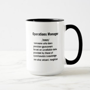 Funny Operations Manager Definition Geschenke Tasse