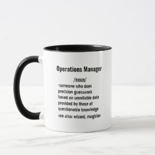 Funny Operations Manager Definition Geschenke Tasse