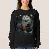 Funny opossum Drinking  Coffee Shirt Cute Animal (Vorderseite)