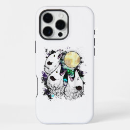 Funny Opossum Moon Cute Screaming Possum iPhone 16 Pro Max Hülle