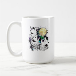 Funny Opossum Moon Cute Screaming Possum Kaffeetasse