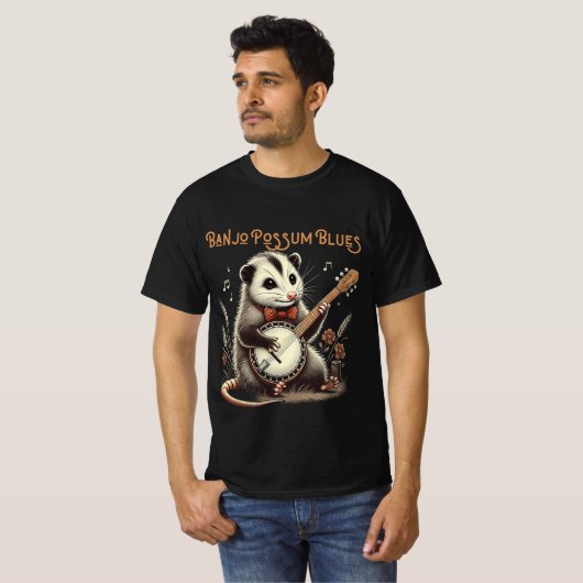 Funny Opossum Shirt Banjo (Vorne ganz)