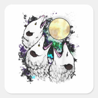 Funny Opossum Sticker | Cute Screaming Possum