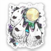 Funny Opossum Sticker | Cute Screaming Possum (Vorderseite)