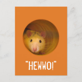 Funny Optical Illusion Rat in Hole Postkarte