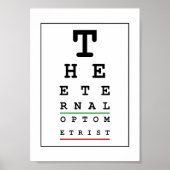 Funny Optician Poster (Vorne)