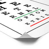 Funny Optician Poster (Ecke)