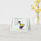 Funny Optometrie Day Grußkarte mit Augendiagramm Karte (Gelbe Blume)