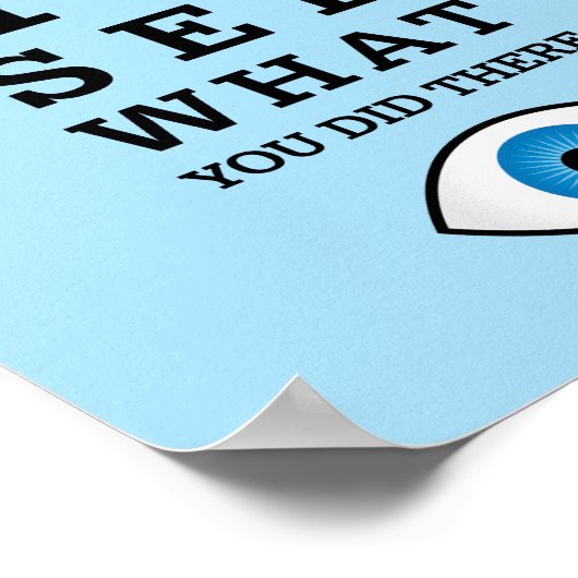 Funny Optometrie Pun Eye Sehen Poster (Ecke)