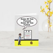 Funny Optometrist and Potatoe Grußkarte Karte (Gelbe Blume)