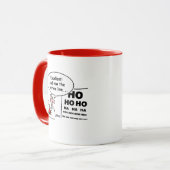 Funny Optometrist Cartoon Santa Claus Augentest Tasse (Vorderseite Links)