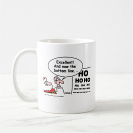 Funny Optometrist Cartoon Santa Claus Augentest Tasse