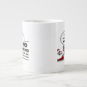 Funny Optometrist Weihnachten Cartoon Kunst Jumbo-Tasse (Vorderseite)