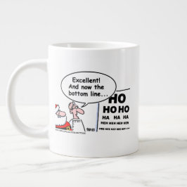 Funny Optometrist Weihnachten Cartoon Kunst Jumbo-Tasse