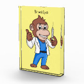 Funny Orang-Utan Cartoon Arzt Fotoblock (Rechts)