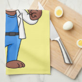 Funny Orang-Utan Cartoon Arzt Geschirrtuch (Viertel Falte)