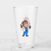 Funny Orang-Utan Cartoon Arzt Glas (Vorderseite)