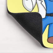 Funny Orang-Utan Cartoon Arzt Mousepad (Ecke)