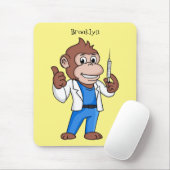 Funny Orang-Utan Cartoon Arzt Mousepad (Mit Mouse)
