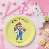 Funny Orang-Utan Cartoon Arzt Pappteller (Party)