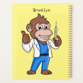 Funny Orang-Utan Cartoon Arzt Planer (Rückseite)