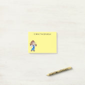Funny Orang-Utan Cartoon Arzt Post-it Klebezettel (Auf Schreibtisch)