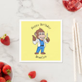 Funny Orang-Utan Cartoon Arzt Serviette (Beispiel)