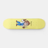 Funny Orang-Utan Cartoon Arzt Skateboard (Horizontal)
