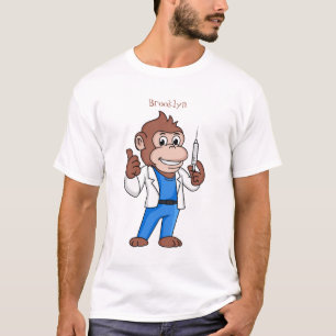 Funny Orang-Utan Cartoon Arzt T-Shirt