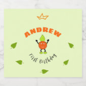 Funny Orange Bierflaschenetikett (Einzelnes Label)