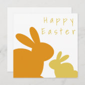 Funny Orange Bunny Custom Text (Vorne/Hinten)