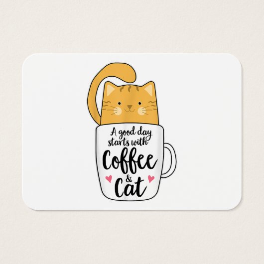 Funny Orange Cat Kaffee Tasse Chat Lover (Vorderseite)