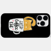 Funny Orange Cat Kaffee Tasse Chat Lover Case-Mate iPhone Hülle (Rückseite (Horizontal))