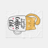 Funny Orange Cat Kaffee Tasse Chat Lover Fleecedecke (Vorderseite (Horizontal))