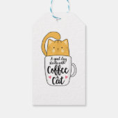 Funny Orange Cat Kaffee Tasse Chat Lover Geschenkanhänger (Rückseite)