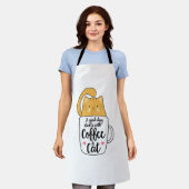 Funny Orange Cat Kaffee Tasse Chat Lover Schürze (Getragen)