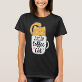 Funny Orange Cat Kaffee Tasse Chat Lover T-Shirt (Vorderseite)