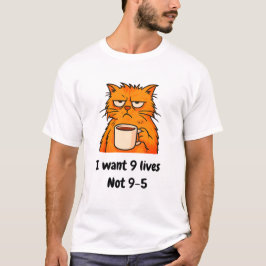 Funny Orange Cat T - Shirt