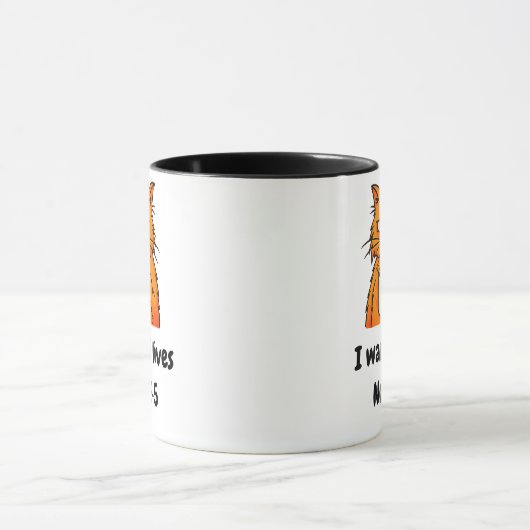 Funny Orange Cat Tasse (Zentrum)