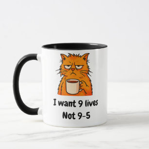 Funny Orange Cat Tasse