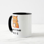 Funny Orange Cat Tasse (Vorderseite Links)