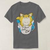 Funny Orange Cat Tasse Cat Lover Geschenk Idee T-Shirt (Design vorne)