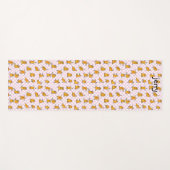 Funny Orange Cats Individuelle Name Yogamatte (Vorderseite (Horizontal))
