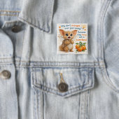 Funny Orange Dad Joke Button (Beispiel)