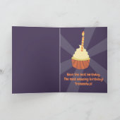 FUNNY Orange Donald Trump Birthday GREETING Card Karte (Innenseite)