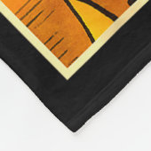 Funny Orange Fox This Is Fine Humor Meme Men Women Fleecedecke (Ecke)