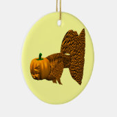 Funny Orange Guppy Keramik Ornament (Rechts)